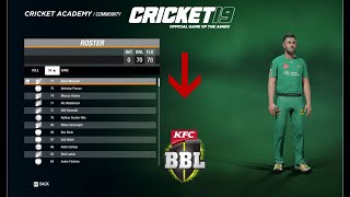 How to create BBL 10 in Cricket 19