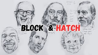 The MIND-BLOWING Power of BLOCKING AND HATCHING in Portrait Drawing