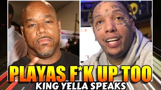 KING YELLA SPEAKS TO WACK ABOUT HIS RECENT CONTROVERSIAL STAEMENTS MADE ONLINE. WACK 100 CLUBHOUSE