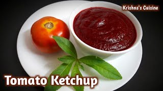 Tomato Ketchup ||No vinegar No Artificial Colour ||Ekadashi Sauce|| Krishna's Cuisine #tomatoketchup