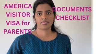 TOURIST VISA DOCUMENTS | USA VISITOR VISA DOCUMENTS CHECKLIST | B1/B2 VISA | Telugu vlogs from USA