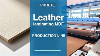 MDF Board with Leather Surface Lamination production line