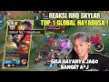 REAKSI RRQ SKYLAR LIHAT TOP 1 GLOBAL HAYABUSA ! Mobile Legends !