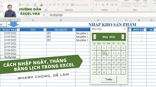 Cách Tạo Lịch Trong Excel để nhập ngày tháng siêu nhanh | Calendar in Excel