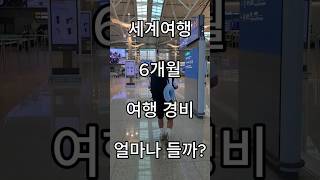 6개월동안 세계여행하면 돈이 얼마나 들까?