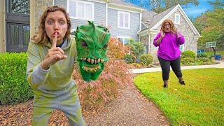 I am the Pond Monster!!! (UNDERCOVER for 24 Hours to Interview Mystery Neighbor Ellen)