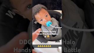 DDG Reacts to Halo Hands-Free Baby Bottle 🍼 😂 #ddg #ddgandhallebailey #ddgsnippets