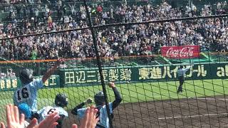 選抜高校野球2022 甲子園　準決勝　近江　サヨナラ3ラン