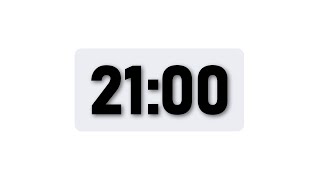 21 Minute Timer - Minimal Countdown Timer [Light Theme]