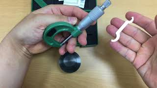 항공정비사 기초실습 제 16강 마이크로미터 명칭 및 사용 방법( micrometer)