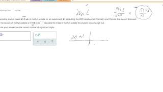 ALEKS - Simple Density Problem