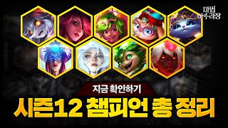 롤토체스 시즌12 새롭게 나오는 모든 챔피언 스킬 총 정리