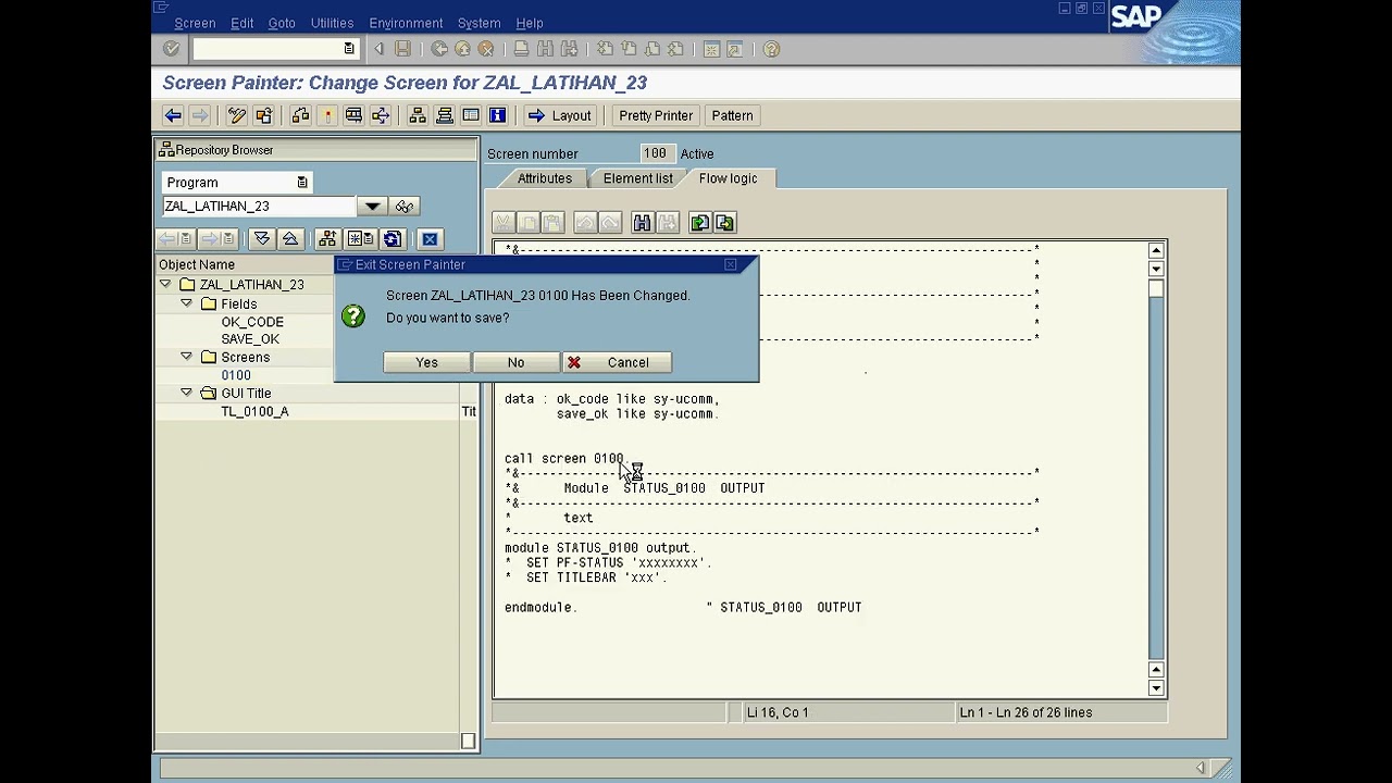 SAP ABAP - Dialog Programming 101 - YouTube