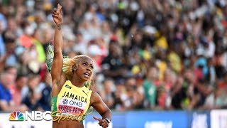Shelly-Ann Fraser-Pryce MAKES HISTORY with 5th 100m World title, championship record | NBC Sports