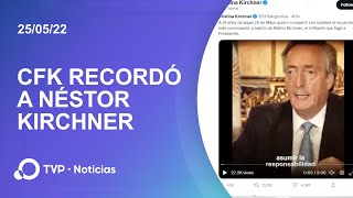 Cristina Fernández recordó a Néstor Kirchner