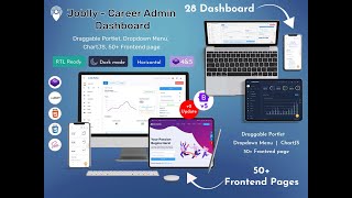 Responsive Job Dashboard Design for Recruitment Portals & Hiring Platforms