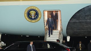 Joe Biden arrive à Belfast pour le 25e anniversaire de l'accord du Vendredi saint | AFP Images