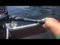 1971 mercury 20 hp outboard motor on lake in northern wi summer 2028