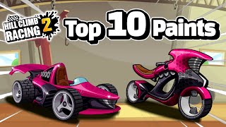TOP 10 Paints Collections in Hill Climb Racing 2