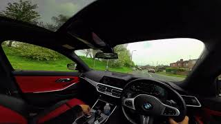 SQUEEZING TIGHT B ROAD LANES IN A BMW 340I POV DRIVING