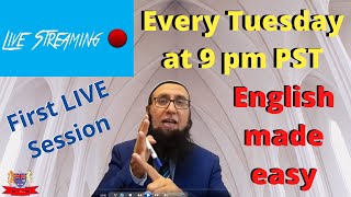 First LIVE Session for English learners