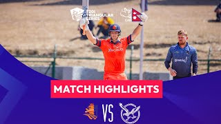 Highlights | Netherlands vs Namibia | Match 3 Nepal T20I Tri Series