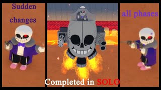 Sudden Changes Sans completed (SOLO) - Roblox Unwavering Soul