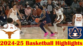 #2 Auburn vs Texas Basketball Game Highlights 1 7 2025