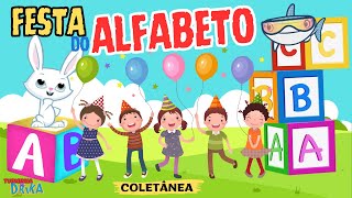 A FESTA DO ALFABETO, DOS NÚMEROS E FORMAS! coletânea de vídeos educativos infantis! Para crianças