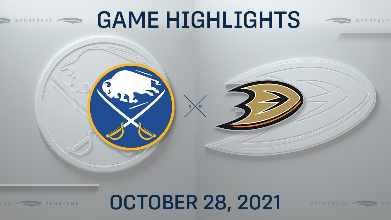 NHL Highlights | Sabres Vs. Ducks - Oct. 28, 2021 - YouTube