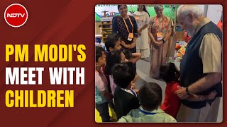 Watch: Hugs, Colours, Selfies As PM Modi Meets Children