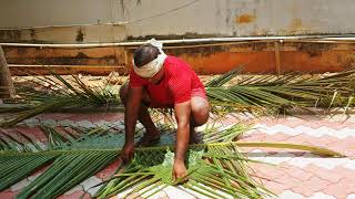 Ola medayal a kerala way of folding the coconut leaf