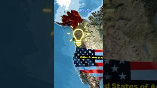 Alaska's Secret: It's WAY Bigger Than You Think! #shorts #alaska #map
