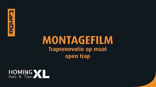 Montagefilm: traprenovatie op maat bij een open trap