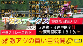 【平安ステークス2023】今回も自信あり‼️7番人気馬から勝負します‼️競馬予想❗GET評価を絡めた激アツ馬券を公開🐴🎫‼️