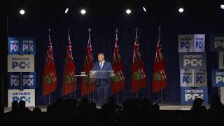 Ontario PC Party Leader Doug Ford delivers remarks at the 2022 Toronto Leader's Dinner