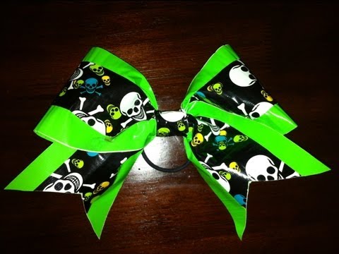 How To Make a Big Cheer Bow with Duct Tape How To Make a Big Cheer Bow with Duct Tape