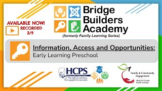 Bridge Builders Academy - March 9, 2021-Early Learning Preschool