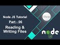 Node JS Tutorial - Reading & Writing Files