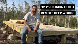 SIMPLE OFF GRID CABIN BUILD | EXTREMELY REMOTE - NO ROAD | AFFORDABLE CABIN | PA