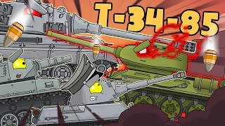 Топ 3  серии : Истории Т-34-85 - Мультики про танки