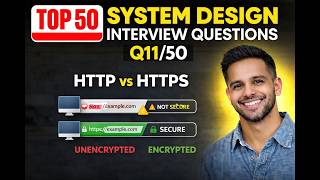 HTTP vs HTTPS Explained | Q11/50 System Design Interview | TLS Handshake | TLS, SSL, Encryption