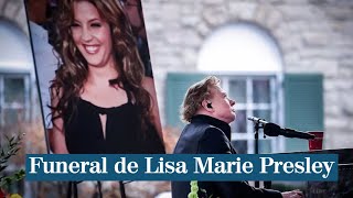 Axl Rose, Sarah Ferguson, Graceland    Los detalles del emotivo funeral de Lisa Marie Presley