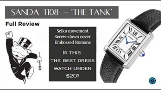 Sanda  1108  -  Cartier 'Tank' homage