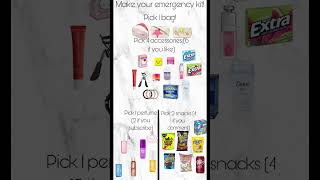 Make your emergency kit! #preppy #comment #fashion