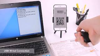 ETUM C990 T 2D Barcode Scanner Pocket Wireless QR Reader Data Matrix PDF417 IOS Android Winows