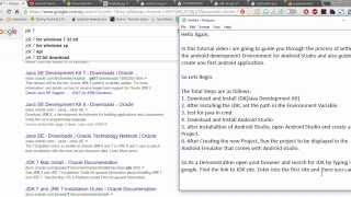 #1 Android Tutorial - Setting Up JDK and Android Studio