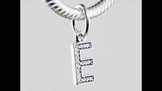 Pandora Alphabet Letter E Dangle 791317CZ