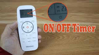 How to Set Timer OFF and Timer ON in Hisense Air Conditioner Remote Control