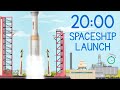 20 Minute Rocket Launch Countdown! 🏗️ Full Rocket Build & Launch Visual Timer